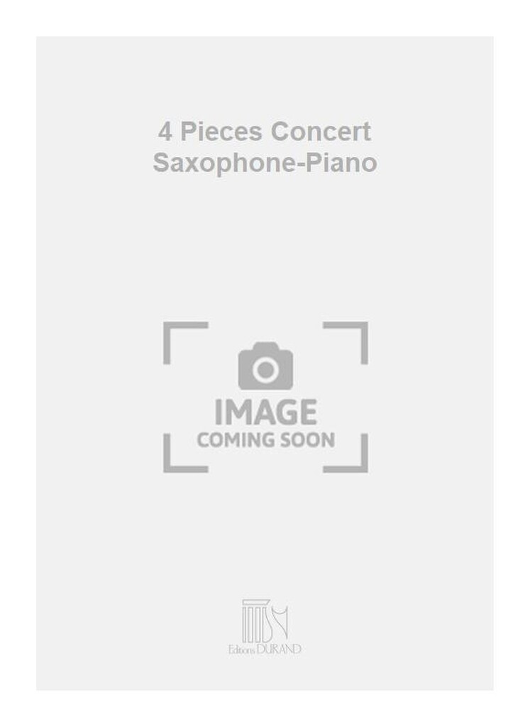 4 Pieces Concert Saxophone-Piano